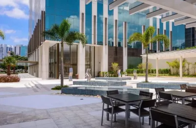 Cidade monções sala coml 85m² 02b 02vagas ar condicionado iluminação em plena avenida prédio alto padrão