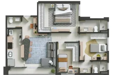 Apartamento com 3 quartos à venda na Setor Pedro Ludovico, Goiânia - Go, Brasil, Setor Pedro Ludovico, Goiânia