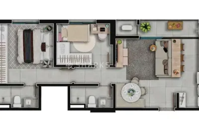 Apartamento com 2 quartos à venda na R., 12, Setor Aeroporto, Goiânia