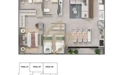 Apartamento com 2 quartos à venda na Rua, 12, Vila São João, Goiânia