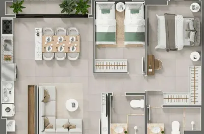 Apartamento com 2 quartos à venda na R., 12, Vila São João, Goiânia