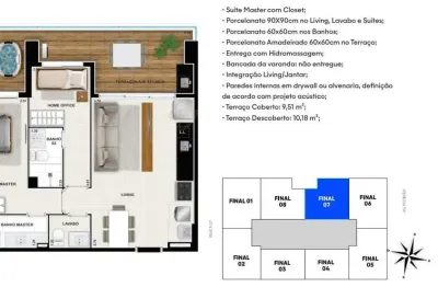 Apartamento com 2 quartos à venda na R. T-, 55, Setor Bueno, Goiânia