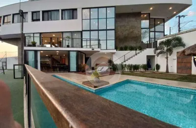 Sobrado com 4 dormitórios à venda, 540 m² por r$ 4.000.000,00 - residencial santa helena - caçapava/sp