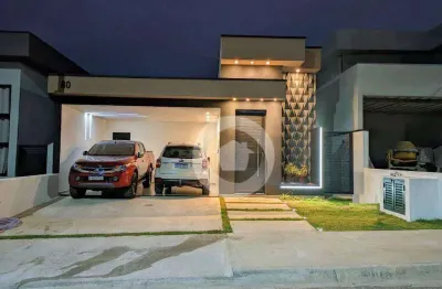Casa com 3 dormitórios à venda, 143 m² por r$ 1.000.000 - condomínio malibu - caçapava/sp
