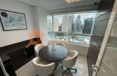 Sala comercial com 2 salas para alugar na Avenida Roque Petroni Júnior, 1089, Jardim das Acacias, São Paulo