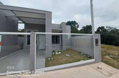 Casa com 3 quartos à venda na rua gerivá, 60, eucaliptos, fazenda rio grande, 77 m2 por r$ 370.000