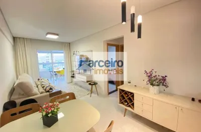 Apartamento com varanda, 2 suites e 2 vagas à venda, caiçara, praia grande, sp