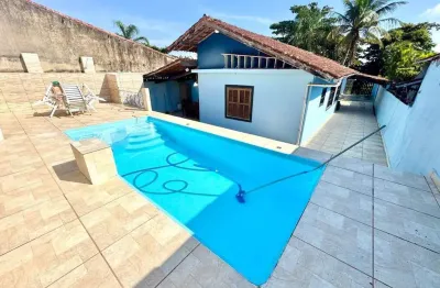 Casa para venda em itanhaém, cibratel 2, 3 dormitórios, 1 suíte, 2 banheiros, 8 vagas