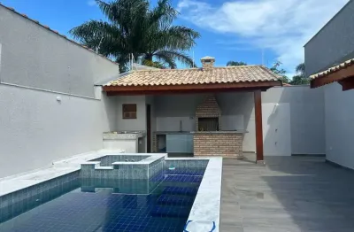 Casa para venda em itanhaém, jardim comendador, 3 dormitórios, 2 suítes, 5 banheiros, 3 vagas