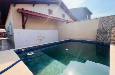 Casa para venda em itanhaém, magalhães, 2 dormitórios, 1 suíte, 1 banheiro, 2 vagas