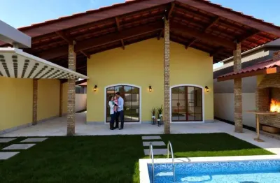 Casa para Venda em Itanhaém, Gaivotas, 3 dormitórios, 1 suíte, 3 banheiros, 1 vaga