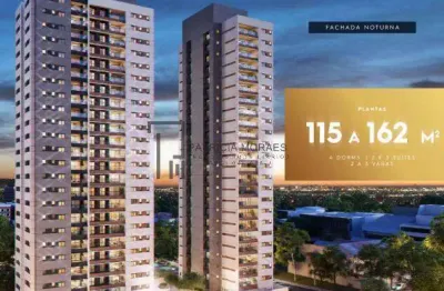 Apartamento 115,32 m², 3 suítes, 2 vagas no mangal, magnifique planeta