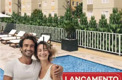 Residencial são paulo mod. 2: apartamento 46,43m², 2 dormit. jd. califórnia