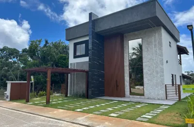 Casa nova com 4 suítes - condomínio natus - reserva imbassai