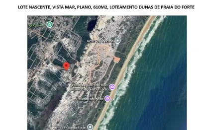 Terreno 610 m2 em venda em loteamiento dunas de praia do forte