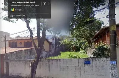 Terreno à venda na rua helena guirelli bruni, 175, dos casa, são bernardo do campo por r$ 550.000