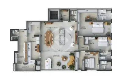 Ágio à venda no edifício de luxo aughe - planta de 230 m² - andar médio - codigo: 107211