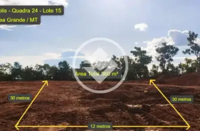 Vendo terreno com área de 360 m² no bairro jardim petrópolis em várzea grande (mt) - valor: r$ 99.000,00 codigo: 107177