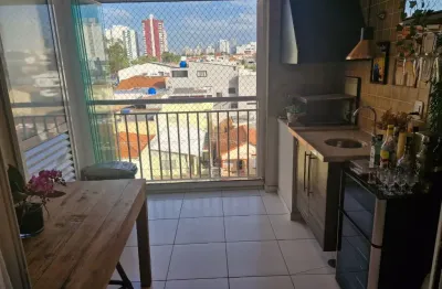 Apto com varanda  gourmet , 3 dormitórios com 1 suíte e  vagas de grgem