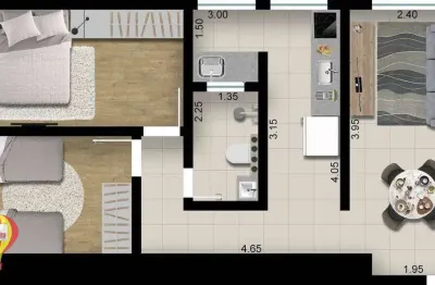 Apartamento com 2 quartos à venda na Rua Romilda Peragallo Acquaviva, Jardim Wanel Ville V, Sorocaba