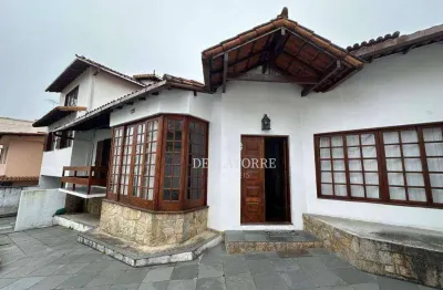 Casa, ponto comercial, na várzea, aceita permuta, 5 quartos, 262 m² - venda r$ 1.800.000 - aluguel r$ 11.296/mês - teresópolis/rj