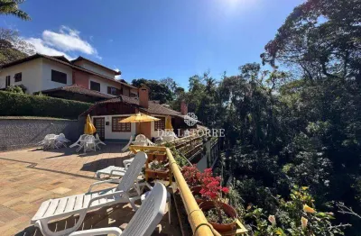 Casa com 3 quartos para alugar, 155 m² por r$ 6.500/mês - quebra frascos - teresópolis/rj