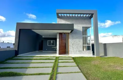 Casa em condomínio fechado com 3 dormitórios sendo 1 suíte e 1 suíte reversível - 100m²