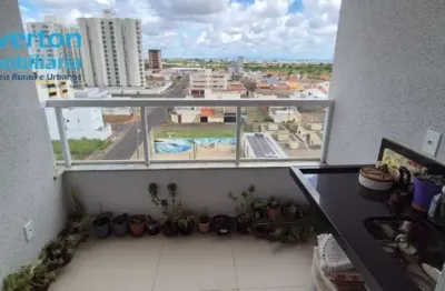 Apartamento semi-novo, 7º andar, 60,91 m², 2 quartos 1 suite, sala de estar c/ sacada, banheiro social, cozinha planejada, área de serviço, 2 garagem