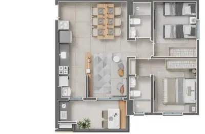 Apartamento com 2 quartos à venda na rua abrahão issa halack, ribeirânia, ribeirão preto, 62 m2 por r$ 546.000