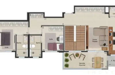 Apartamento com 3 quartos à venda na rua adolfo serra, alto da boa vista, ribeirão preto, 91 m2 por r$ 785.905