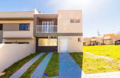 Casa em condomínio fechado com 3 quartos à venda na rua josé bajerski, abranches, curitiba, 103 m2 por r$ 590.000