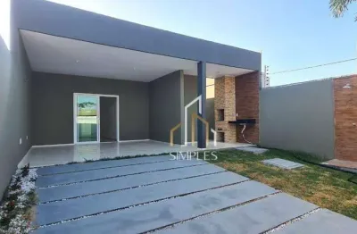 Excelente casa plana com 3 suítes  à venda, 105 m² por r$ 400.000 - messejana - fortaleza/ce