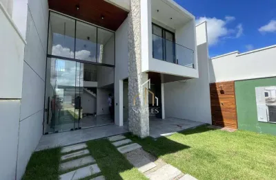 Exclusiva casa duplex com 3 suítes à venda, 135 m² por r$ 730.000 - messejana - fortaleza/ce