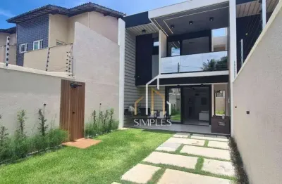 Última unidade! casa duplex no eusébio com 4 quartos por apenas 699 mil !