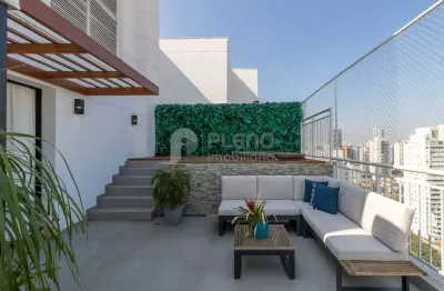 Cobertura mobiliada no brooklin com 2 suítes e 3 vagas, são paulo, sp