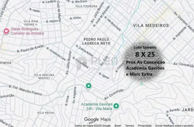 Terreno lote plano à venda, 200m2 - vila medeiros, são paulo, sp