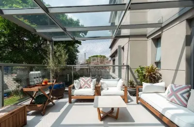 Apartamento Garden no Campo Belo de 214m² com 4 quartos, sendo 3 suítes à venda, São Paulo, SP