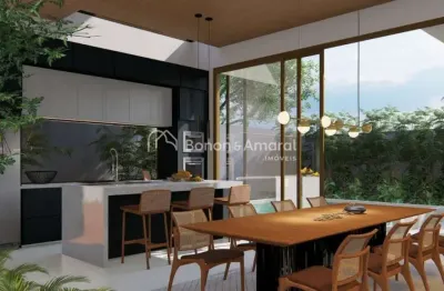 Casa à venda em condomínio em paulínia, sobrado, em construção, 3 suites, escritório,living 2 ambientes, despensa,área gourmet integrada, 4 vagas, armários, cozinha,piscina,wc social e de serviço,aque