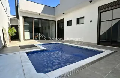 Casa térrea no condomínio club portinari, de 3 suítes à venda, parque brasil 500 - paulínia/sp