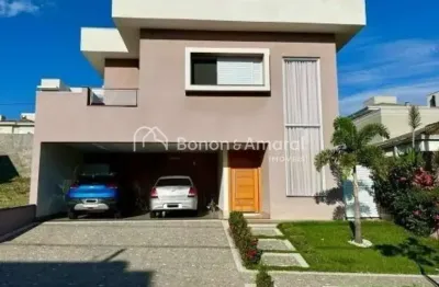 Excelente sobrado com 3 suítes, escritório e área de lazer completa no portal do jequitibá - valinhos