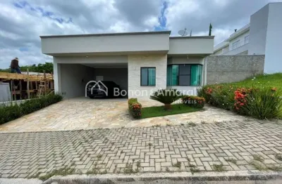 Casa térrea com 3 dormitórios, espaço gourmet e 4 vagas no condomínio porto do sol em valinhos