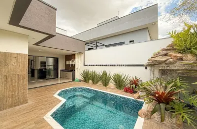 &#34;casa térrea moderna com piscina e acabamentos de alto padrão à venda em valinhos!&#34;