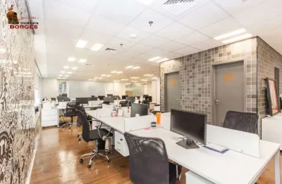 Conjunto comercial locação - laje inteira toda mobíliada no brooklin..