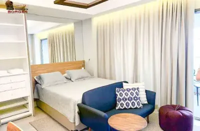 Lindo apto  mobiliado de 43m² útil  1 dts p/ locação total lazer- brooklin