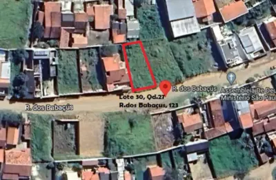 Terreno à venda na Rua dos Babaçús, 123, Belveder Clube dos 500, Guaratinguetá