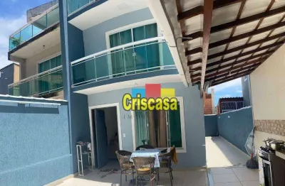 Casa com 3 dormitórios à venda, 117 m² por r$ 600.000,00 - jardim bela vista - rio das ostras/rj