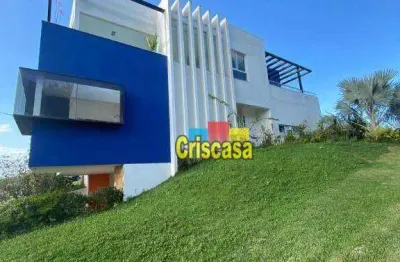 Casa de alto padrão com 5 dormitórios à venda, 379 m² por r$ 1.500.000 - viverde i - rio das ostras/rj