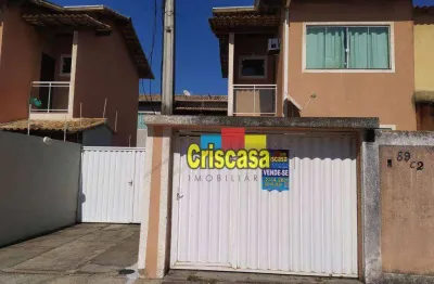 Casa com 2 dormitórios à venda, 75 m² por r$ 305.000,00 - village rio das ostras - rio das ostras/rj