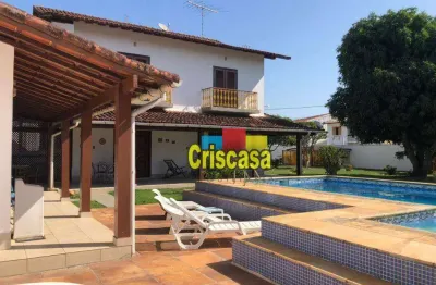 Casa com 6 dormitórios à venda, 412 m² por r$ 1.650.000,00 - extensão do bosque - rio das ostras/rj