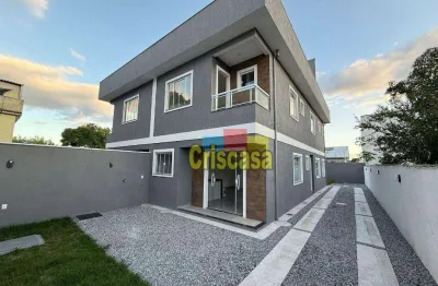 Casa com 2 dormitórios à venda, 70 m² por r$ 300.000,00 - enseada das gaivotas - rio das ostras/rj